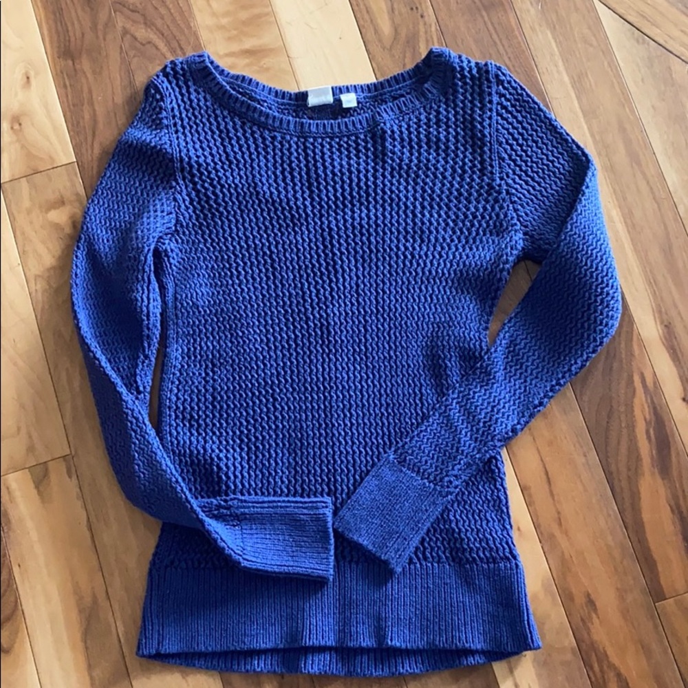 Gap blue 100% cotton sweater size S